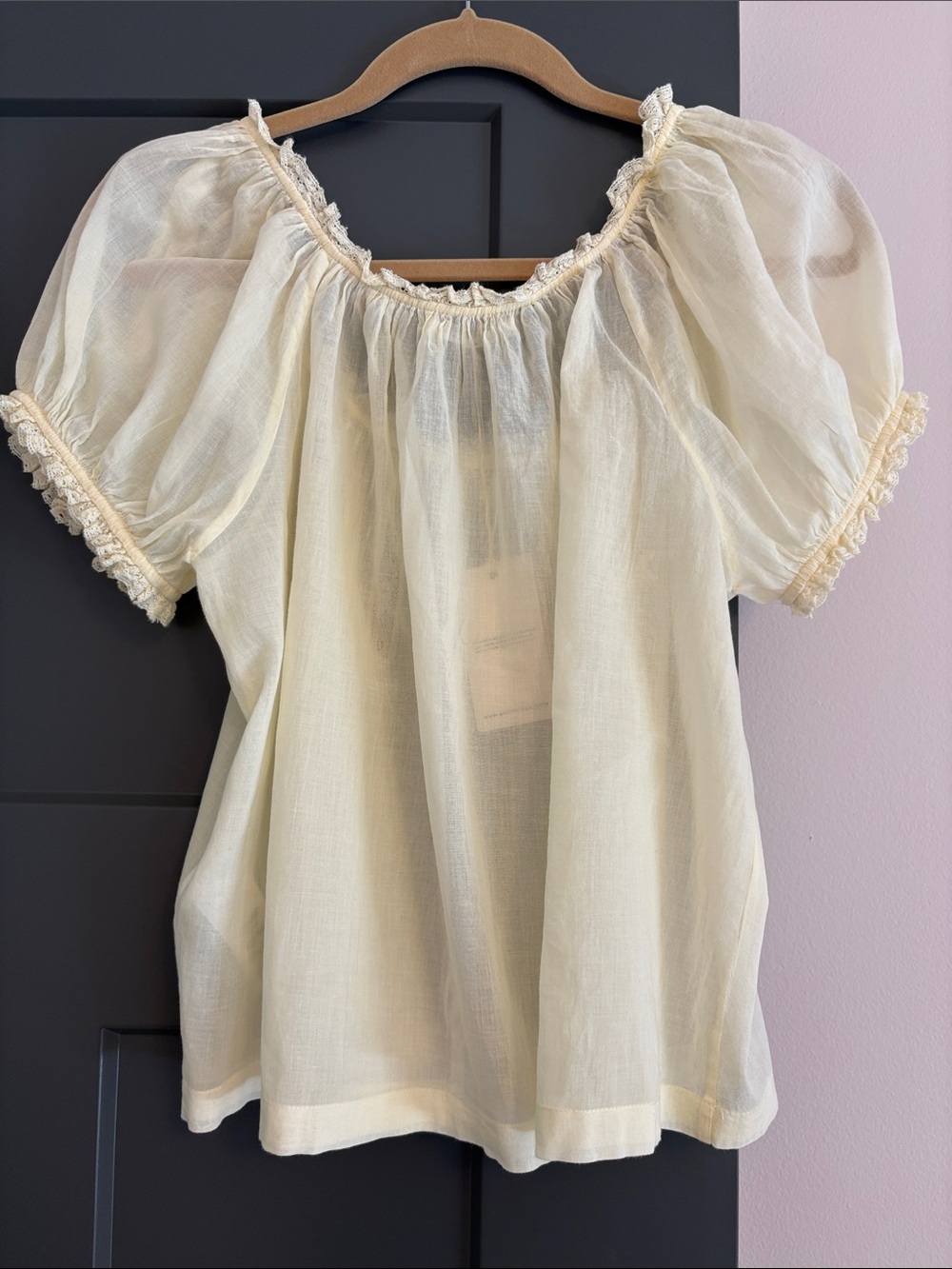 BNWT Doen Frederica Crème Citron - Picture 4 of 5